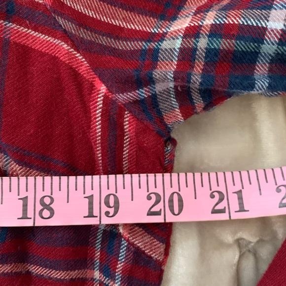 Lucky brand plaid long sleeve button down shirt slight high-low EUC - Picture 5 of 7